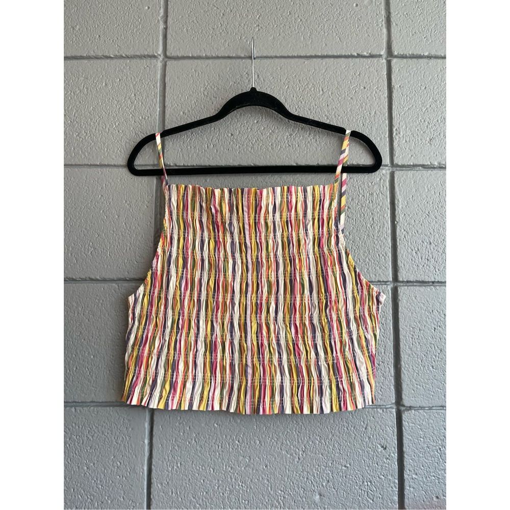 NWT Zara Women’s Multi-Colored Striped Spaghetti Strap Tank Tok size XXL